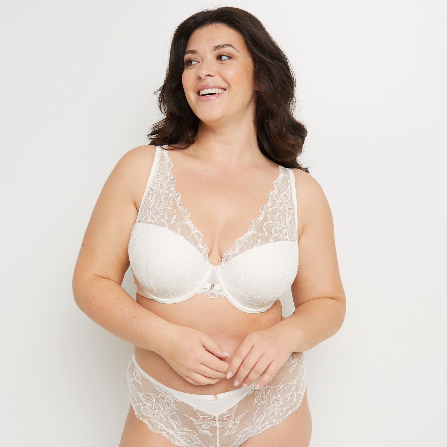 DIANA SOUTIEN-GORGE AMPLIFORME FOULARD ECRU