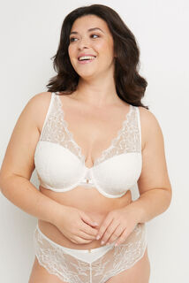 DIANA SOUTIEN-GORGE AMPLIFORME FOULARD ECRU
