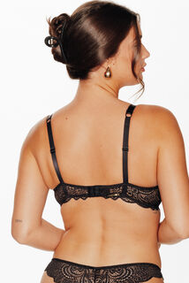 DENTELLE SOUTIEN-GORGE EMBOITANT DENTELLE NOIR