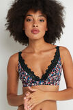 SYARA SOUTIEN-GORGE SANS ARMATURES NOIR/ROSE