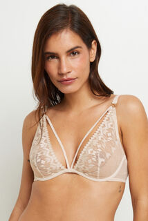 DESIREE SOUTIEN-GORGE AMPLIFORME FOULARD MULTICO BLANC
