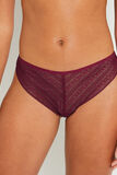 AMOUR TANGA DENTELLE CERISE