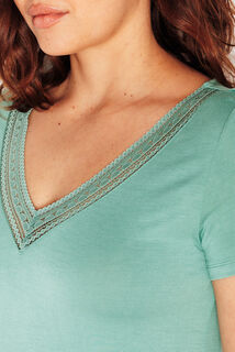 CAMILLE Tee-shirt manches courtes Vert clair
