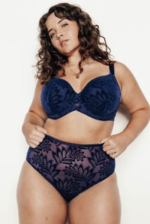 FANTINE CULOTTE TAILLE HAUTE GRANDE TAILLE MARINE