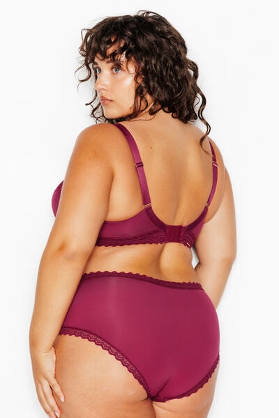 DOUCE SOUTIEN-GORGE GRANDE TAILLE BORDEAUX