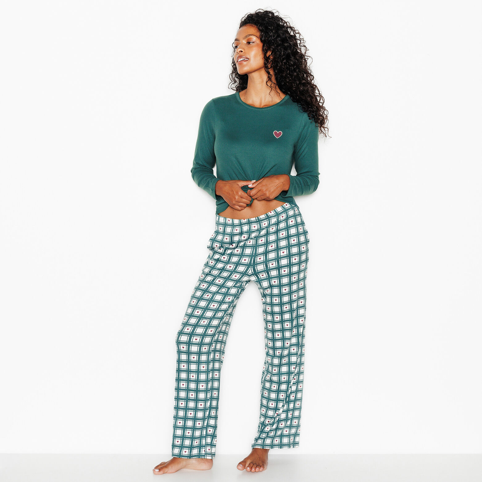 JOLISA PANTALON DE PYJAMA MULTICO VERT