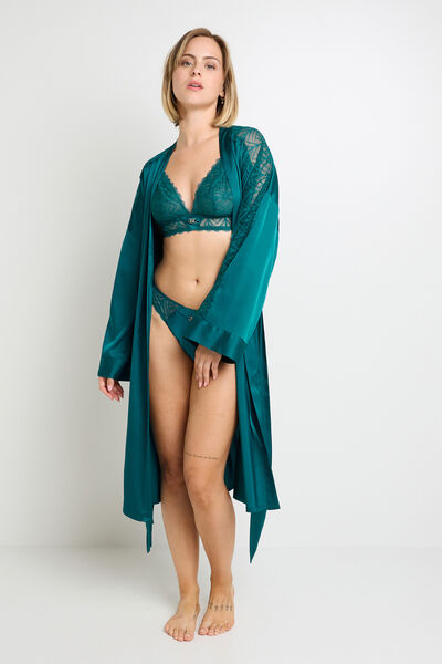 Ensemble FEMME canard sans-armatures, tanga & kimono