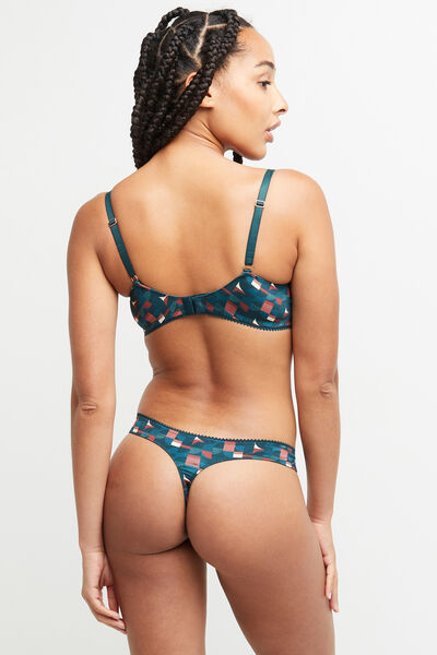 CELIA STRING MICROFIBRE MULTICO VERT