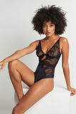 ALINE BODY PLUNGE DENTELLE NOIR