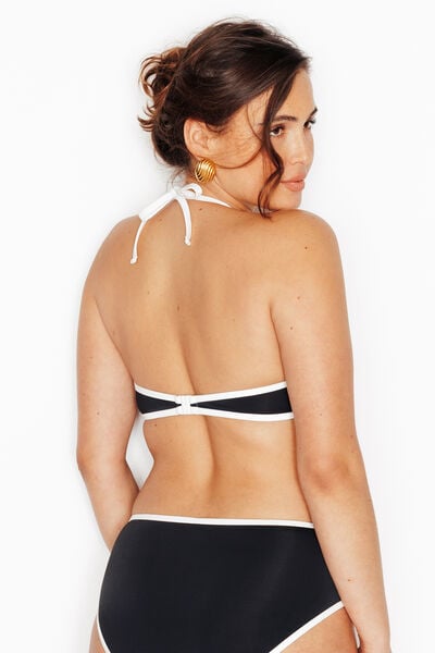 Maillot de bain triangle plunge NOIR