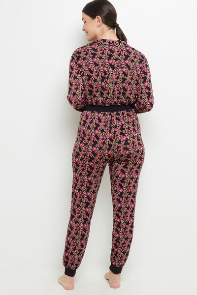 CAMILLE TREGGING VISCOSE MULTICO NOIR