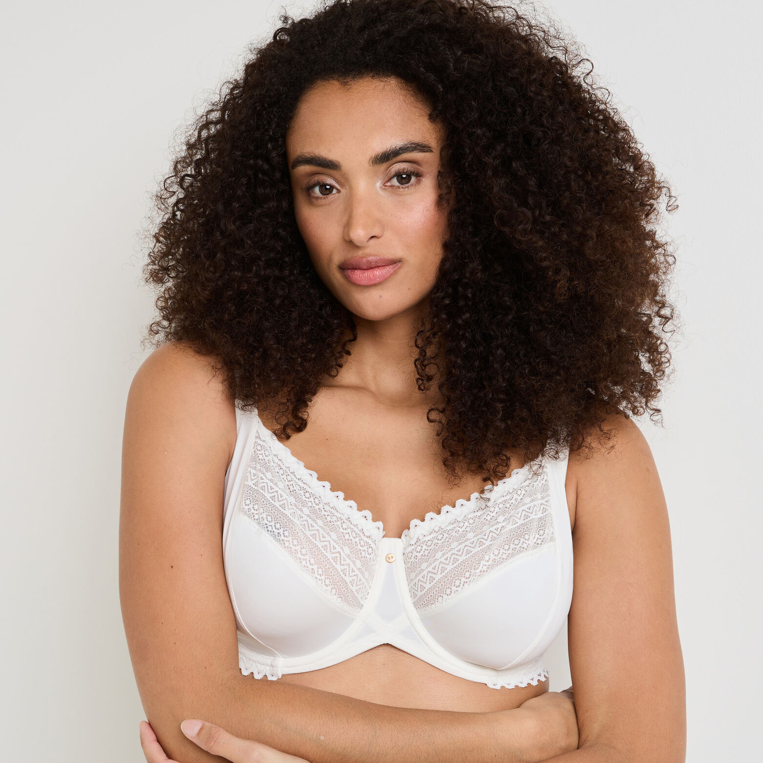DOUCE SOUTIEN-GORGE EMBOITANT GRANDE TAILLE MICROF ECRU