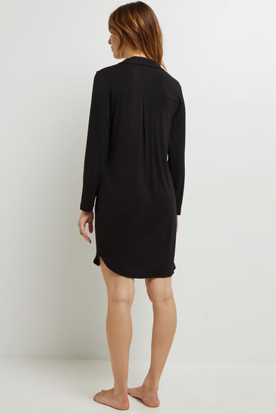 CAMILLE LIQUETTE MANCHES LONGUES VISCOSE NOIR