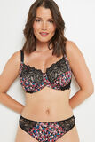SYARA SOUTIEN-GORGE GRANDS BONNETS NOIR/ROSE