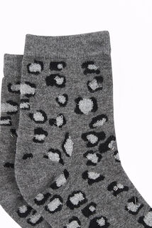 CHOUCHOU CHAUSSETTES LEOPARD MULTICO GRIS