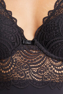 DENTELLE BODY AMPLIFORME DENTELLE NOIR