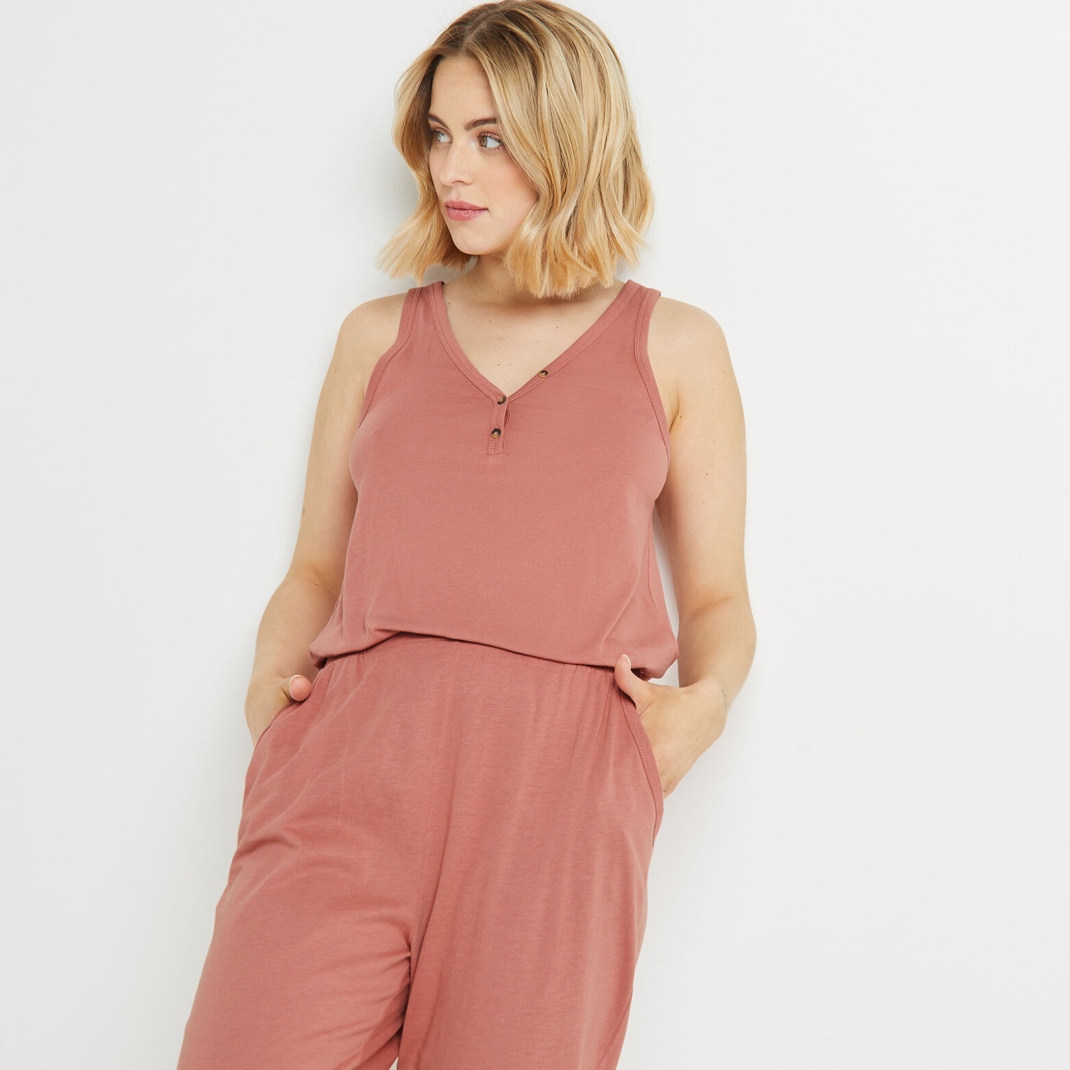 BAMBI TOP COTON ROSE