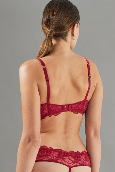 APOLLON SOUTIEN-GORGE BALCONNET DENTELLE BORDEAUX