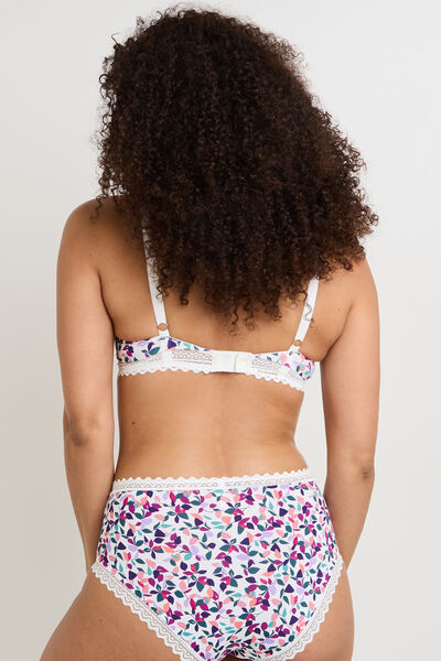 DOUCE SOUTIEN-GORGE EMBOITANT MICROFIBRE MULTICO BLANC