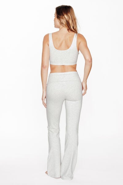 PANTALON FLARE GRIS CLAIR