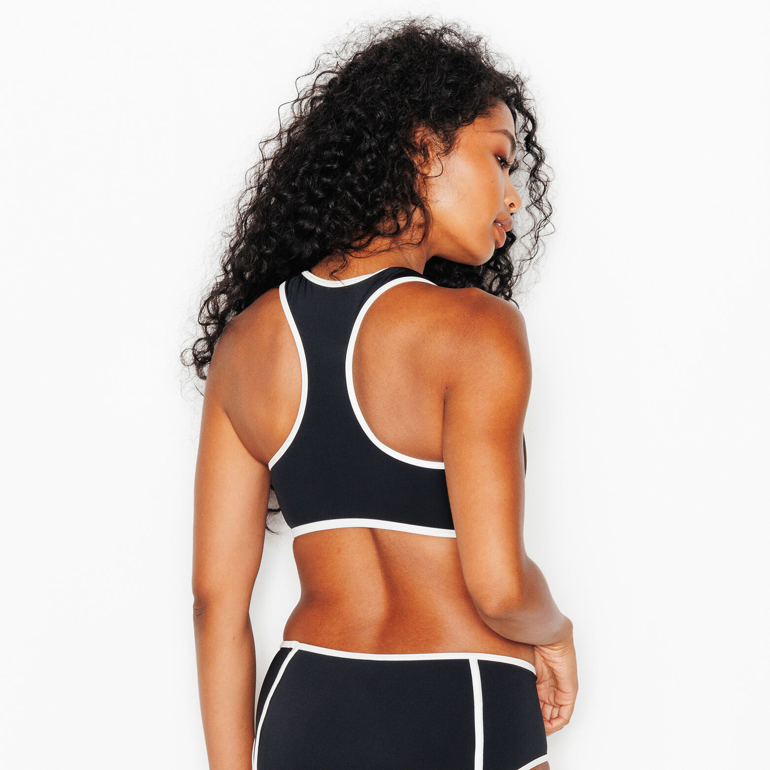JIM BRASSIERE DE BAIN SPORT MULTICO NOIR