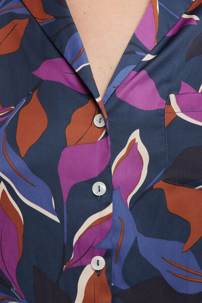 CLOTHILDE VESTE PYJAMA MULTICO VIOLET