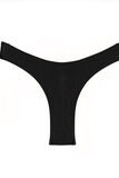 BECKY MAILLOT DE BAIN CULOTTE ECHANCREE NOIR