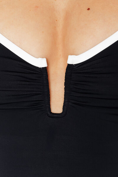 Maillot de bain 1 Pi&egrave;ce triangle NOIR