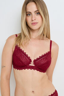 FALLON SOUTIEN-GORGE EMBOITANT DENTELLE ROUGE
