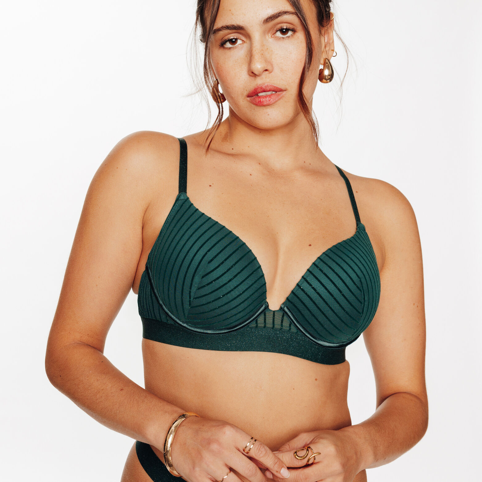 FUGUE SOUTIEN-GORGE AMPLIFORME TULLE VERT