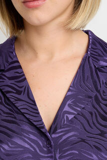 FRIMOUSSE CHEMISE MANCHES LONGUES VIOLET