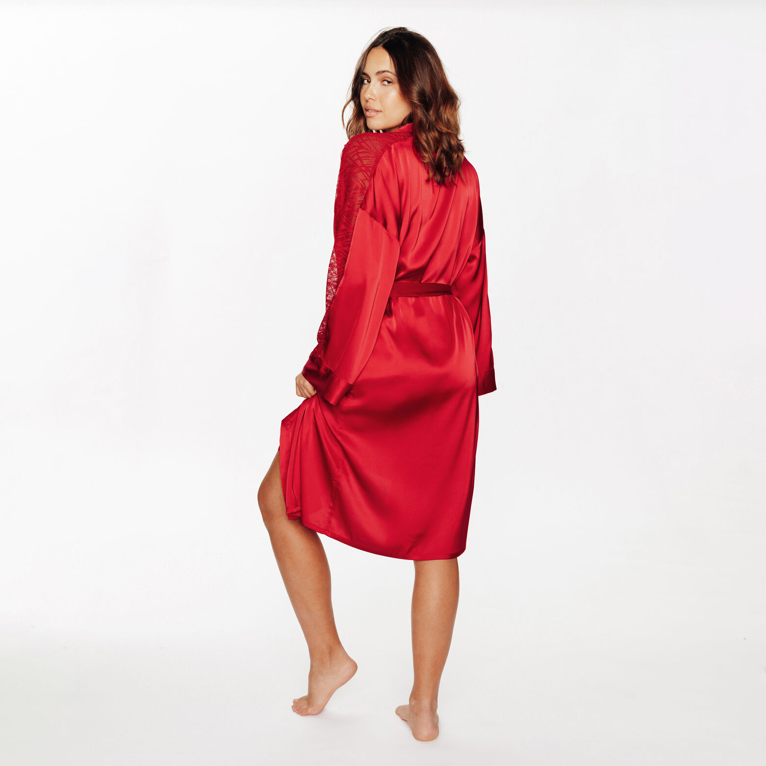 GLADIS KIMONO ROUGE