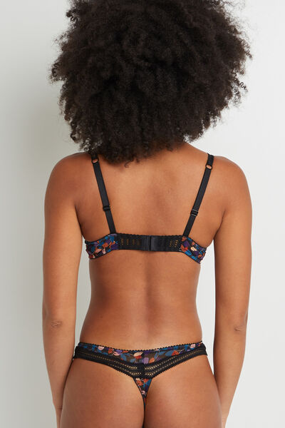 ANTONIA  SOUTIEN-GORGE AMPLIFORME  NOIR/ROSE