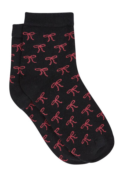 CHAUSSETTES NOEUDS MULTICO NOIR