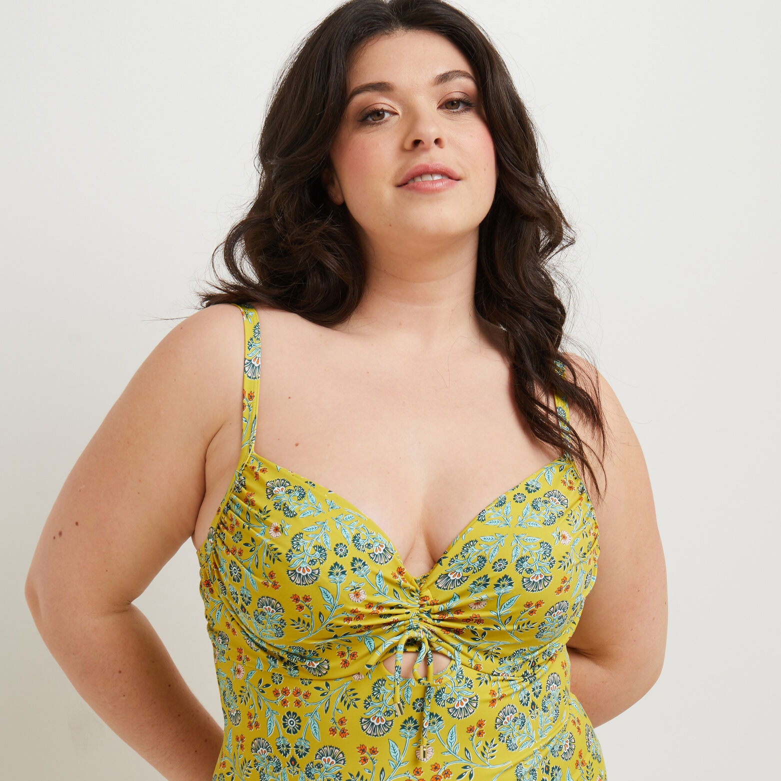 MALICE MAILLOT DE BAIN 1 PIECE EMBOITANT MULTICO VERT