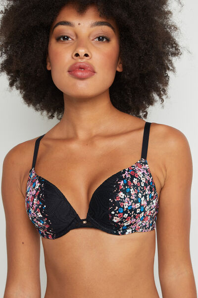 SYARA SOUTIEN-GORGE PUSH UP NOIR/ROSE