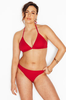 MALOU Maillot de bain culotte midi ROUGE