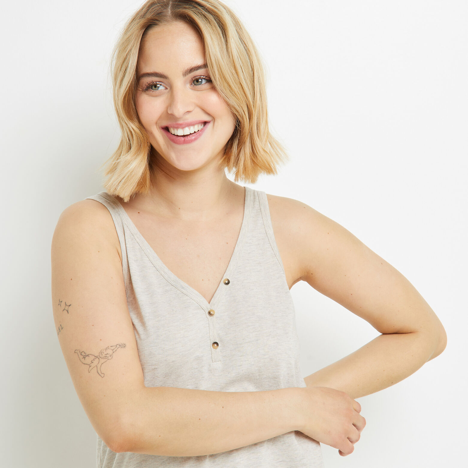 BAMBI TOP COTON BEIGE