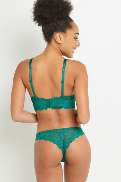 DENTELLE TANGA VERT