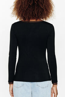 CANNELLE Tee-shirt manches longues NOIR