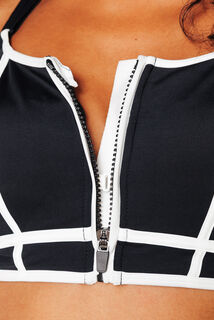 JIM BRASSIERE DE SPORT MULTICO NOIR