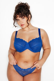 DENTELLE SOUTIEN-GORGE GRANDE TAILLE BLEU ROI