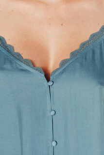 FOLK TOP BLEU CLAIR