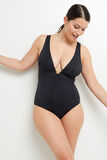 LISA MAILLOT DE BAIN 1 PIECE FOULARD NOIR