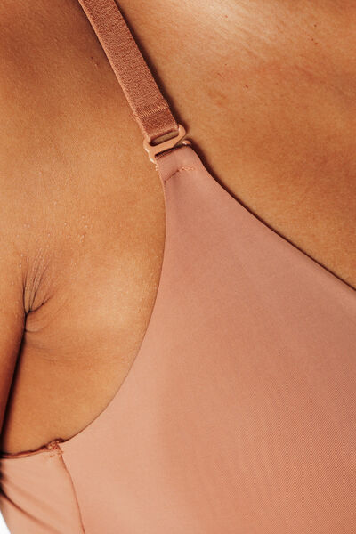 SOUTIEN-GORGE SANS ARMATURES MICROFIBRE PEAU BRONZEE