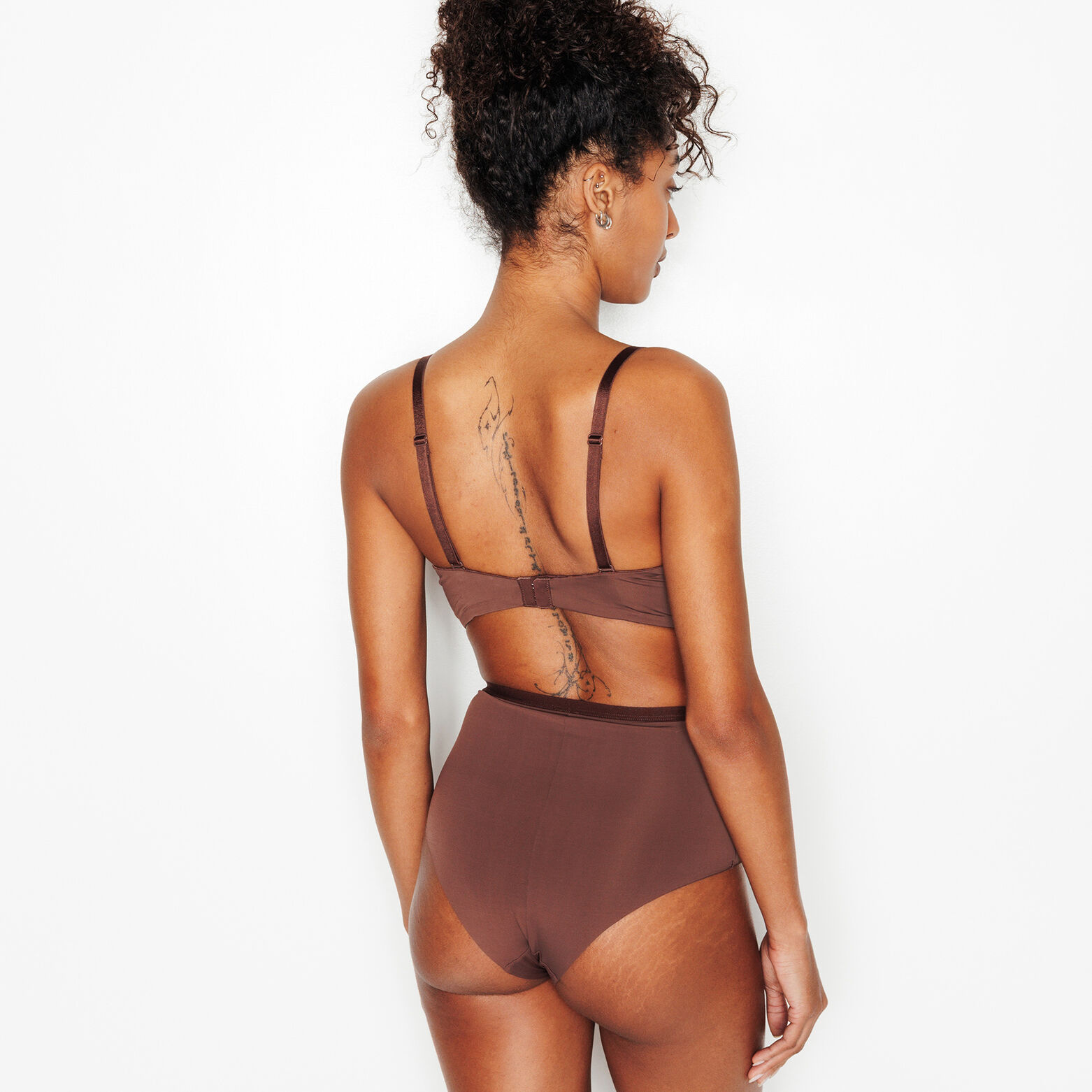 PERFECT SOUTIEN-GORGE SANS ARMATURES MICROFIBRE MARRON
