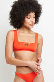 LISA MAILLOT DE BAIN BRASSIERE ORANGE