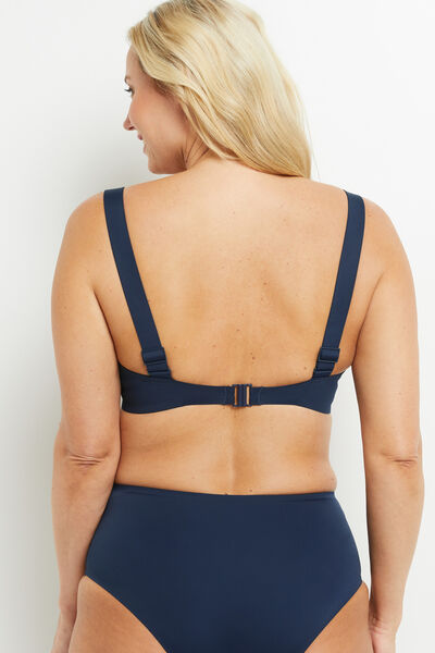 LOUISE MAILLOT DE BAIN AMPLIFORME COQUE MARINE