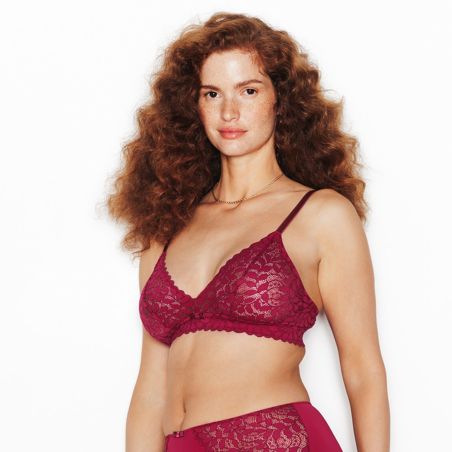 ISADORA SOUTIEN-GORGE SANS ARMATURE BORDEAUX