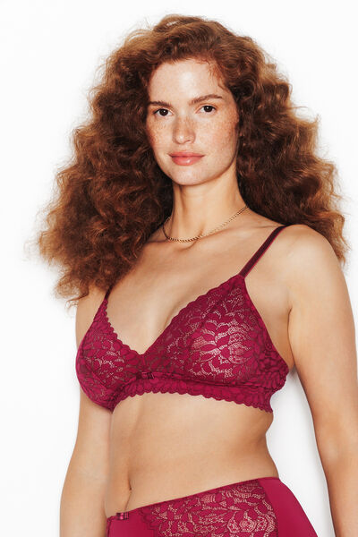 SOUTIEN-GORGE SANS ARMATURE BORDEAUX